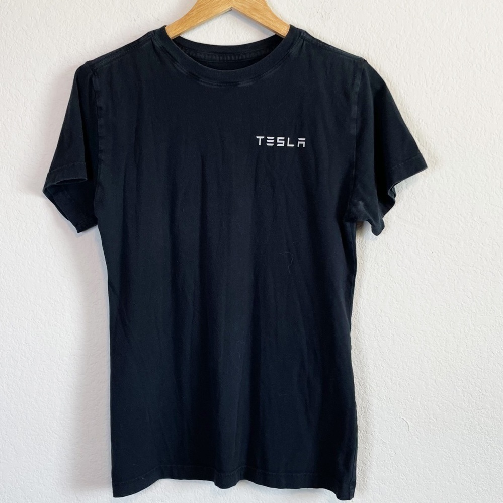 Tesla Black Short Sleeve Tee Shirt Mens Size Small